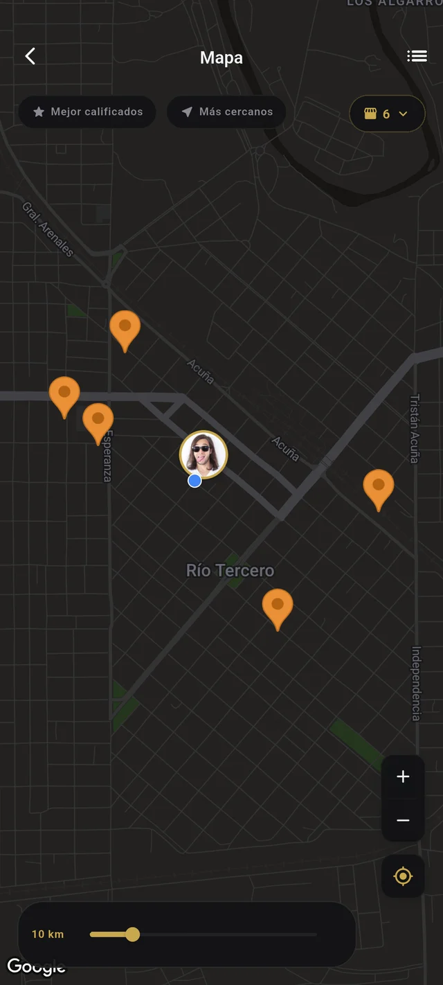 Barvion app: interactive map to discover nearby barbers